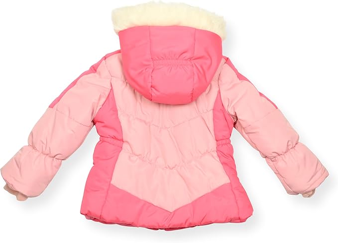 Arctic Quest Little Girls Bib Snow Pants and Ski Jacket Water-Resistant Snowsuit For Kids Winter Jacket For Girls