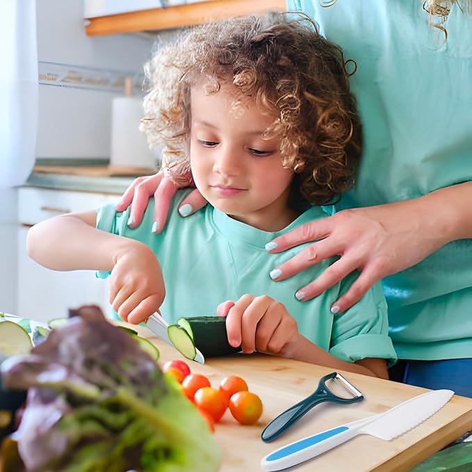 Kids Cooking & Baking Set Real Cooking Utensils Guide - Complete Cooking Supplies for The Junior Chef - Kids Baking Tools for Girls & Boys - Real Kitchen Accessories Kit for The Curious Child