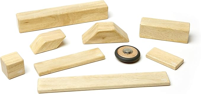 42 Piece Tegu Magnetic Wooden Block Set, Natural, 1-99 years old