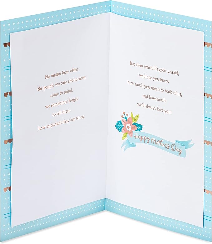 American Greetings Mothers Day Card from Son and Daughter-In-Law (People We Care About)