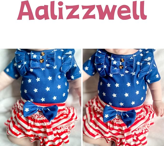 Aalizzwell Newborn Infant Baby Girls Summer Outfit
