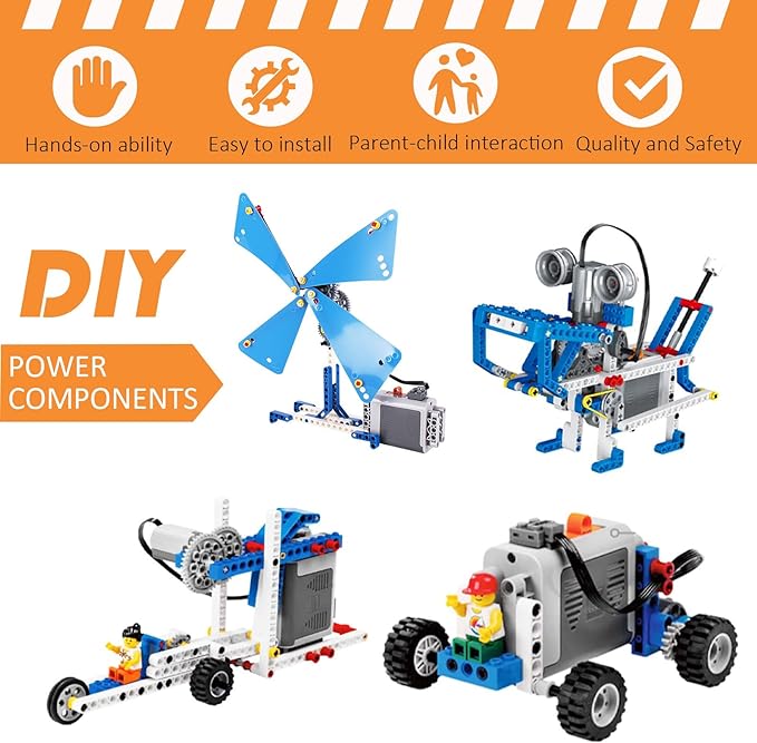 5-in-1 Motor Kit Compatible with Lego Technic, Motor Set with Powerful Motors, Advanced Control Functionality, Ultimate Compatibility