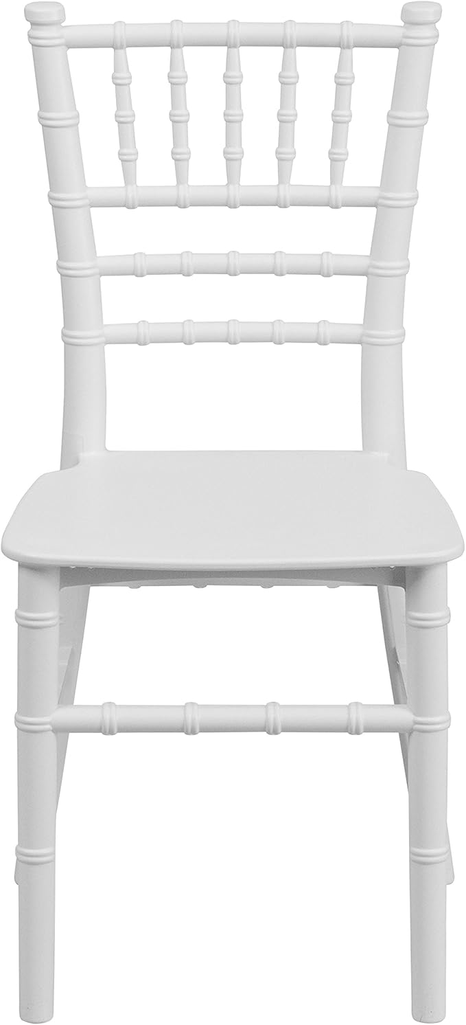 Flash Furniture Hercules Series Children's Resin Event Chair, Commercial/Residential All Occasion Chair, 330 lb. Static Weight Capacity, White