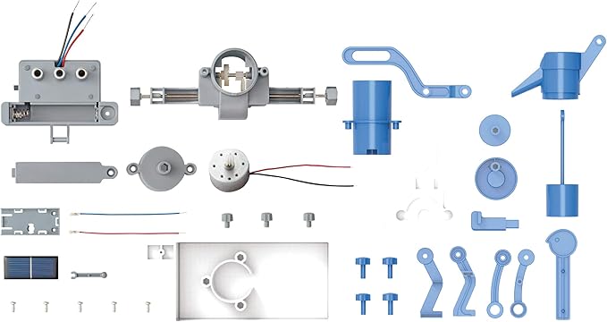 4M Green Science Solar Hybrid Power Water Pump DIY STEAM Powered Kids Science Kit