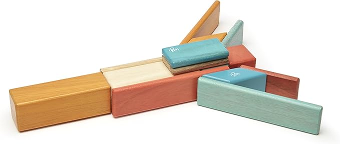 14 Piece Tegu Magnetic Wooden Block Set, Sunset