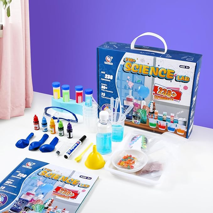 238 Experiments Science Kits for Kids Age 5-14 Educational Scientific Toys for Girls Boys, Festival Gift Birthday Present STEM Activities