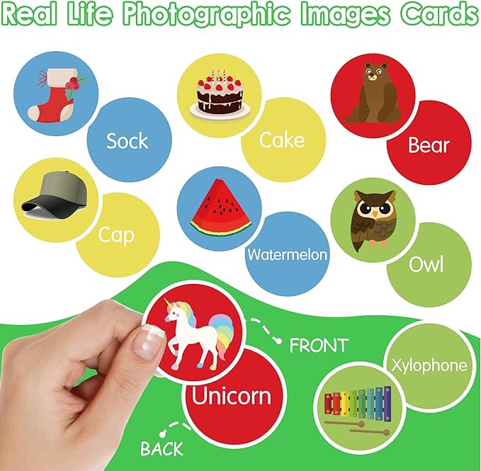 Alphabet Learning Toys for Toddlers, 104 Flash Cards and 26 Animal Objects, Uppercase Lowercase ABC Matching Color Sorting Game, Montessori Preschool Educational Learning Toys for Kids 3 4 5 Year Old