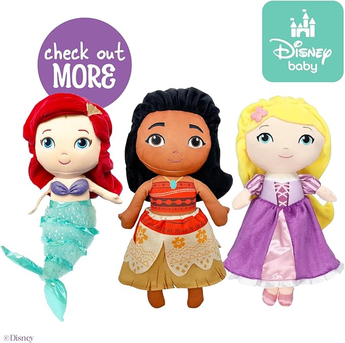 KIDS PREFERRED Disney Baby - Rapunzel 12" Plush Doll with Musical Sounds - Tangled Collectable Stuffed Animal for Babies, Toddlers and Kids