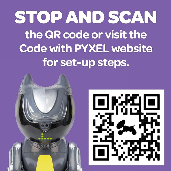 Educational Insights PYXEL A Coder’s Best Friend - Coding Robots for Kids with Blockly & Python Coding Languages