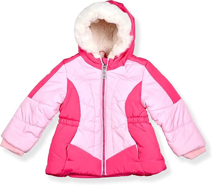 Arctic Quest Little Girls Bib Snow Pants and Ski Jacket Water-Resistant Snowsuit For Kids Winter Jacket For Girls