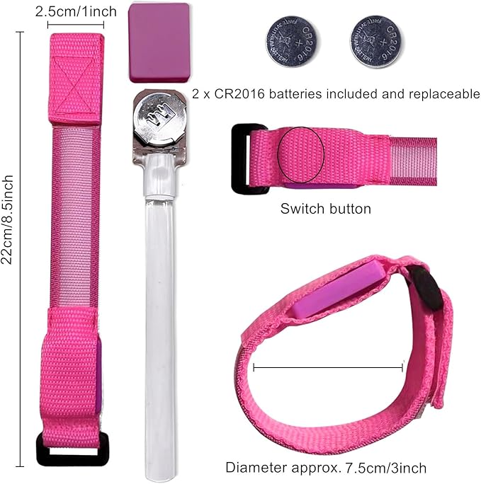 8pcs LED Light Up Bracelets Glow Flashing Wristbands Glow in The Dark Party Supplies for Wedding, Raves, Concert, Camping,Sporting Events, Party