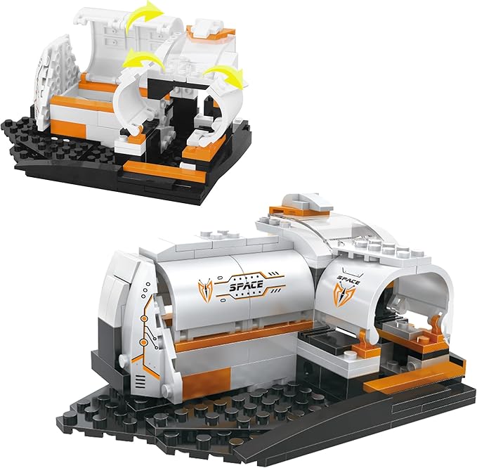 3 in 1 City Space Ship Building Sets Space Shuttle Toys Space Station Spaceship Astronaut Adventure Building Blocks Kit Aerospace Rocket Educational Toy Gift for 6 7 8 9 10 11 12 Year Old (168 Pcs)