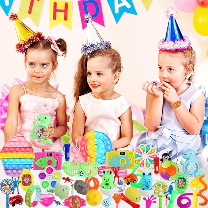 600 Pack Party Favors for Kids 8-12, Fidget Toys Set Sensory Toys Anxiety for Kids and Adults Autism Birthday Gift Classroom Prizes Treasure Box Goodie Bag Stuffers Halloween Christmas Stocking