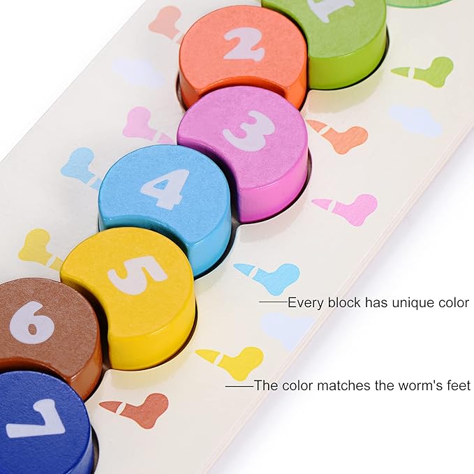 Beestech Wooden Lacing Toy, Montessori Toys for Toddlers, 2, 3 Year Olds, Wooden Puzzles, Preschool Activities, Fine Motor Skills Early Educational Toys for 2, 3 Year Old Toddlers, Boys, Girls