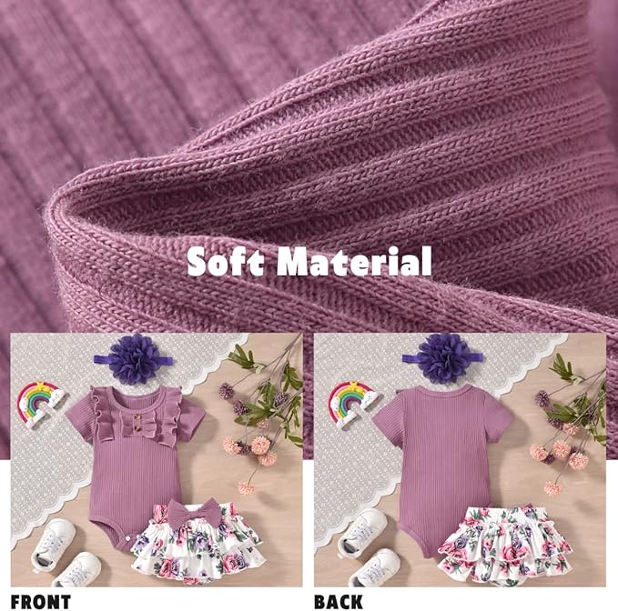 Aalizzwell Newborn Infant Baby Girls Summer Outfit