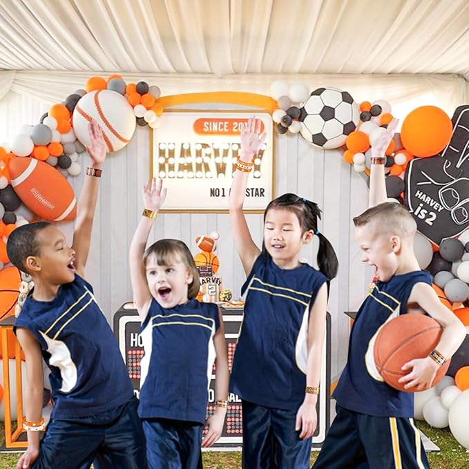 40 Pieces Basketball Party Favors, Basketball Silicone Wristbands Basketball Toy Bracelets for Basketball Game Day Teens Birthday Basketball Theme Party Basketball Team Awards Presents
