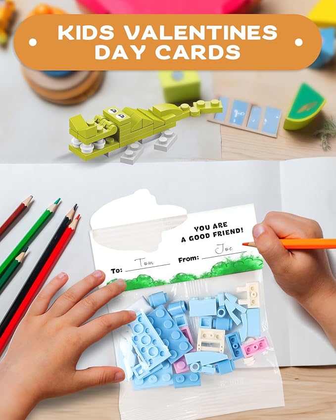 24 Pack Prefilled Valentines Day Gifts for Kids Classroom - Exchange Gifts & Fun Party Favors, Happy Valentine's Day Cards Included, Ideal for Boys & Girls School Classroom Prizes