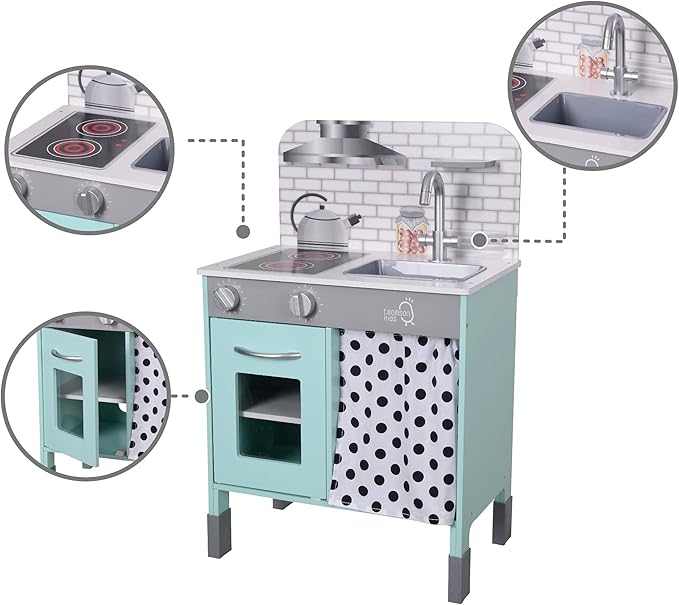 Teamson Kids - Little Chef Philly Modern Play Kitchen - Mint
