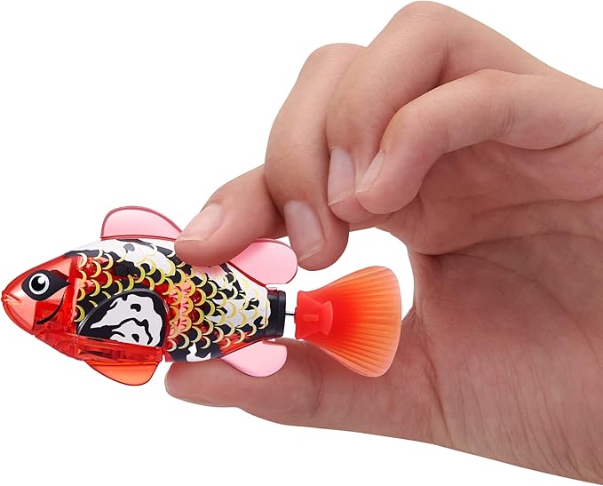 Robo Alive Robo Fish Robotic Swimming Fish (Blue + Red) by ZURU Water Activated, Changes Color, Comes with Batteries, Amazon Exclusive (2 Pack) Series 3