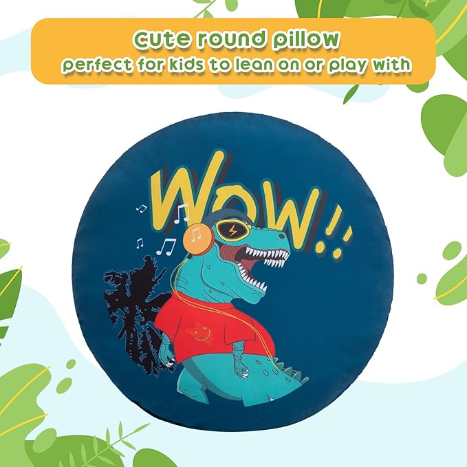 ALIMORDEN Snug-Arch Toddler Couch, Comfy Foam Baby Chair, Ergonomic Toddler Chair with a Snug Embrace Design for Boys and Girls, Dinosaur