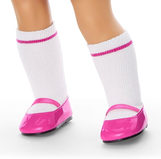 American Girl Truly Me 18-inch Doll #128 w/Green Eyes, Blk-Br Hair, Lt-to-Med Skin & Warm Undertones + Freckles, for Ages 6+