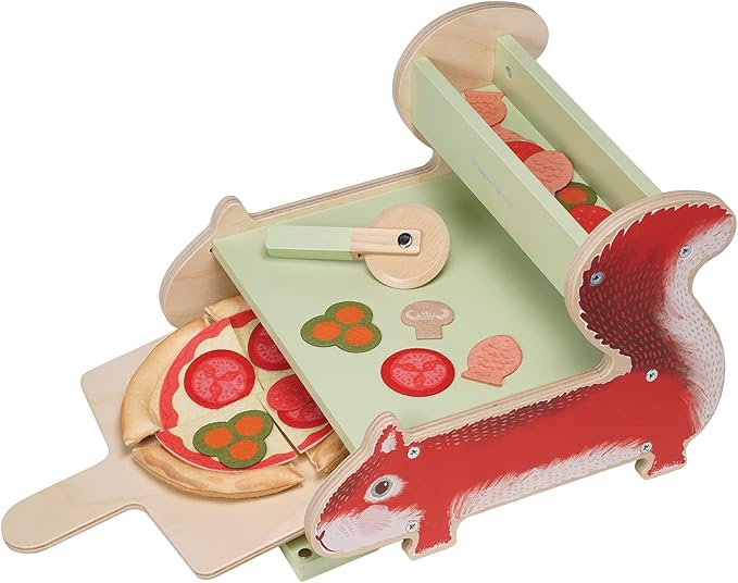 Manhattan Toy Nutty Squirrel Pizzeria Toddler & Kids Pretend Play Cooking Toy Set