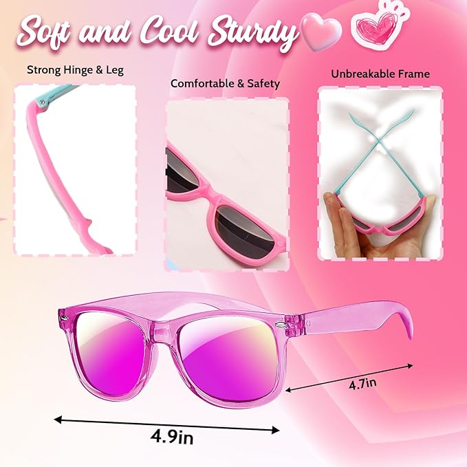 24PCS Valentines Day Gift Cards with Glasses Valentine's Day Fun Dog Face Cards Easter Party Favors Easter Basket Stuffers Accessories for Kids Classroom Exchange Gifts Beach Pool Party Supplies