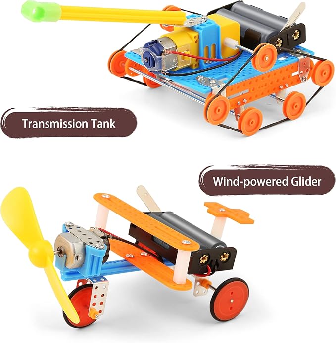 STEM Science Kits for Kids 5-7 8-12, Robotics Robot Building Car Kit STEM Toys for Boys Robots Craft 5-8 6-8, Science Activities Experiment Engineering Project Electronics 5 6 7 8 Year Old Boy Gifts