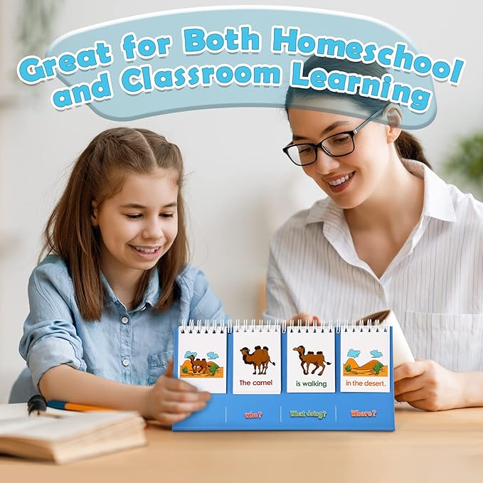 Aizweb Sentence Building for Kids,Speech Therapy Learn to Read for Preschool Kindergarten 1st 2nd Grade Classroom Must Haves,Phonics Reading Learning Games,Special Education for Homeschool Supplies