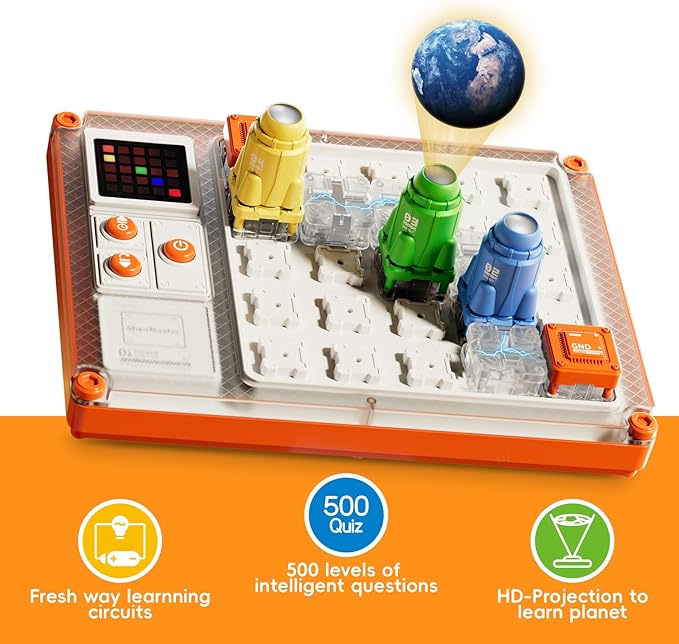 Circuit Board for Kids,STEM Educational Toys with 500 Challenges for Boys and Girls,Circuit Kits for Kids Age 7+ Science Kits as Birthday, ShenMaster