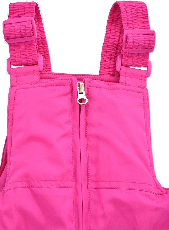Arctic Quest Little Girls Bib Snow Pants and Ski Jacket Water-Resistant Snowsuit For Kids Winter Jacket For Girls