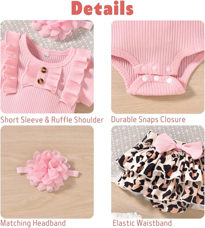 Aalizzwell Newborn Infant Baby Girls Summer Outfit