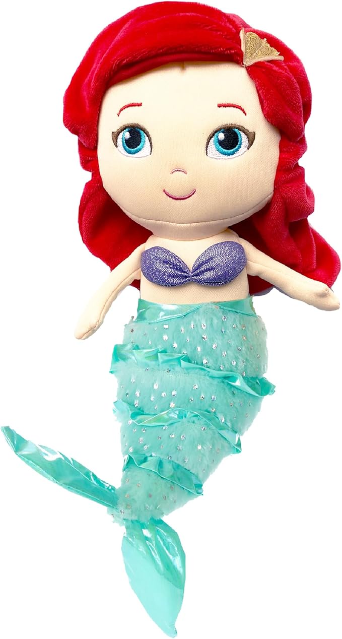 KIDS PREFERRED Disney Baby - Ariel 12" Plush Doll with Musical Sounds - The Little Mermaid Collectable Stuffed Animal for Babies, Toddlers and Kids