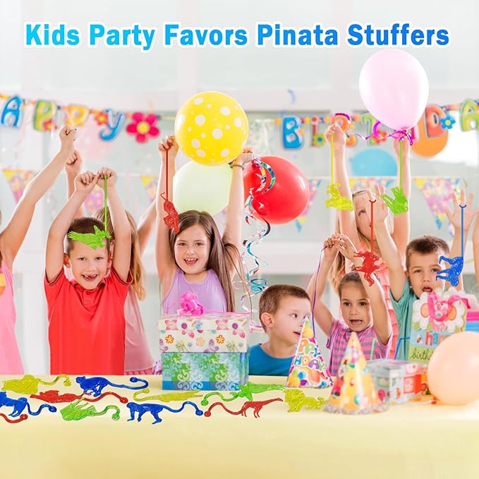 36PCS Sticky Hands Bulk Forest Animal Party Favors for Kids Stretchy Sticky Hand Fidget Toys Goodie Bag Stuffers Treasure Box Toys for Classroom Prizes Birthday Party Supplies Easter Basket Stuffers