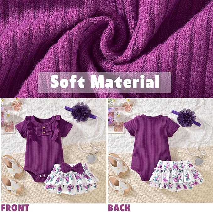 Aalizzwell Newborn Infant Baby Girls Summer Outfit