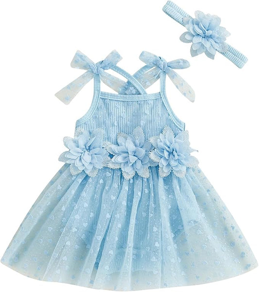 Baby Girl Clothes Daisy Ribbed Bodysuit Sleeveless Romper Dress Summer Outfit for Girls Newborn 3 6 9 12 18 Months