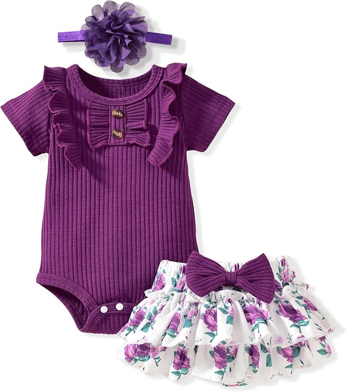 Aalizzwell Newborn Infant Baby Girls Summer Outfit