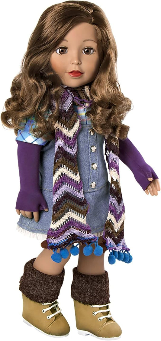 Adora Amazon Exclusive Amazing Girls Collection, 18” Realistic Doll with Changeable Outfit and Movable Soft Body, Birthday Gift for Kids and Toddlers Ages 6+ - Ava