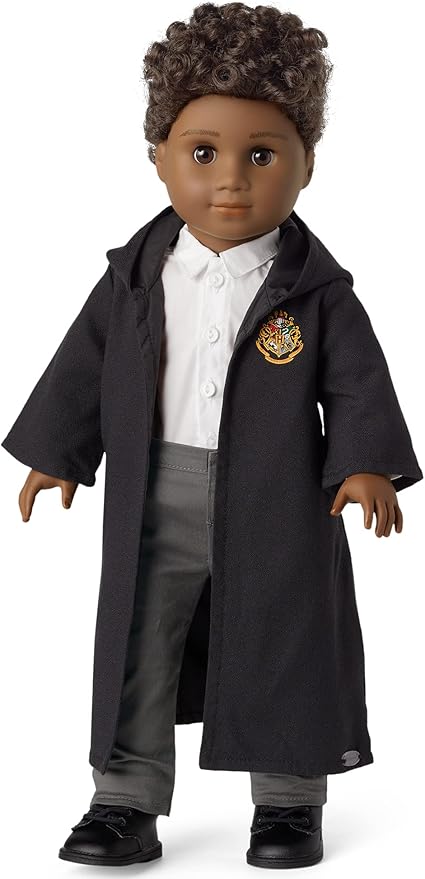 American Girl Harry Potter 18-inch Doll Hogwarts Uniform with Pants Outfit and Robe Featuring School Crest, For Ages 6+