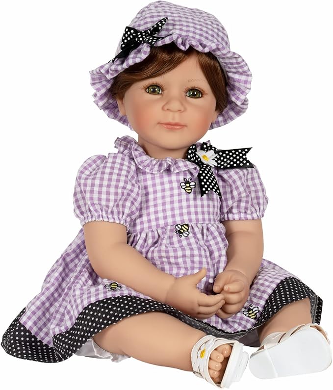 Adora Toddler Time Babies, 20" Premium Doll with Hand Painted Eyelashes and Face, Fresh Baby Powder Scent and Removable Clothing, Birthday Gift for Ages 6+ - Bees Knees