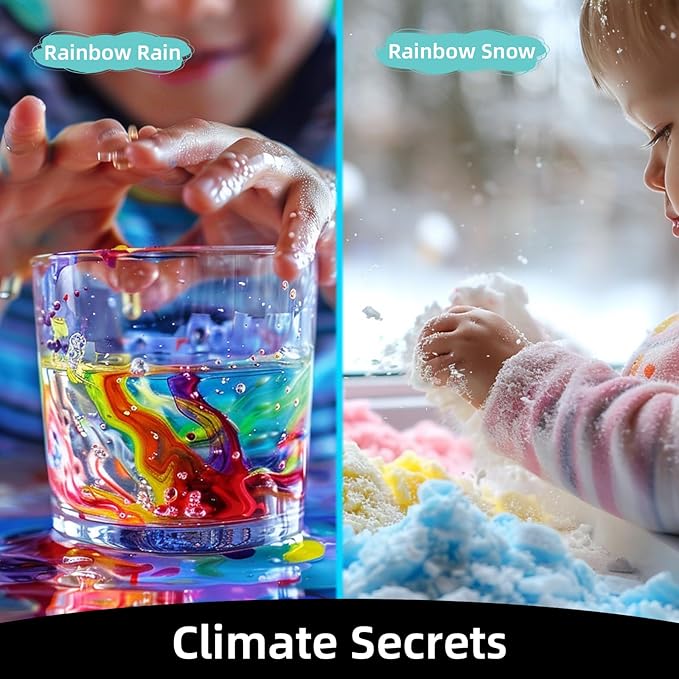 Science Kits for Kids Age 4-8-12, 52 Science Experiments for Kids 6-8, 5 in 1 Physics and Chemistry Set, STEM Projects Toys for Boys and Girls