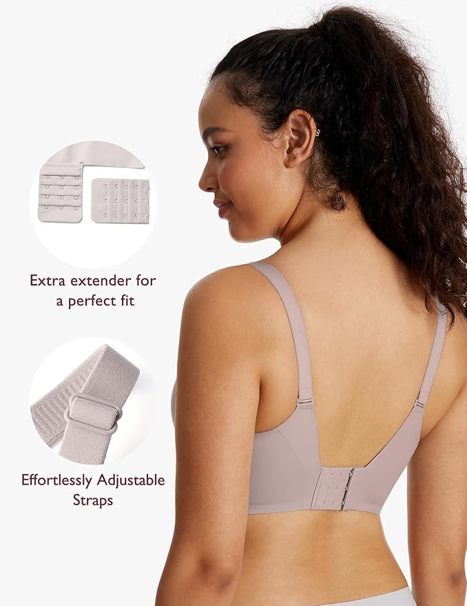 Momcozy Nursing Bras for Breastfeeding, YN21 Seamless Ultra Comfort Maternity Bra, Natural Shape, Pregnancy Sleep Bralette