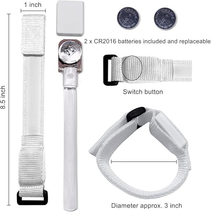 16pcs LED Light Up Bracelets Glow Flashing Wristbands Glow in The Dark Party Supplies for Wedding, Raves, Concert, Camping,Sporting Events, Party