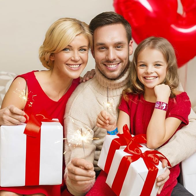 48PC Valentines Slap Bracelets for Kids, Party Favors & Goodie Bag Fillers, Valentine’s Day Gifts for Students & Classrooms