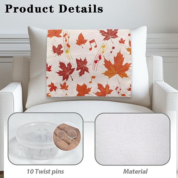 Maple Leaves Headrest Covers for Recliners Soft Chair Headrest Cover Wear Resistant Sofa Head Protector for Home Couch Loveseats Decoration 3 Pack