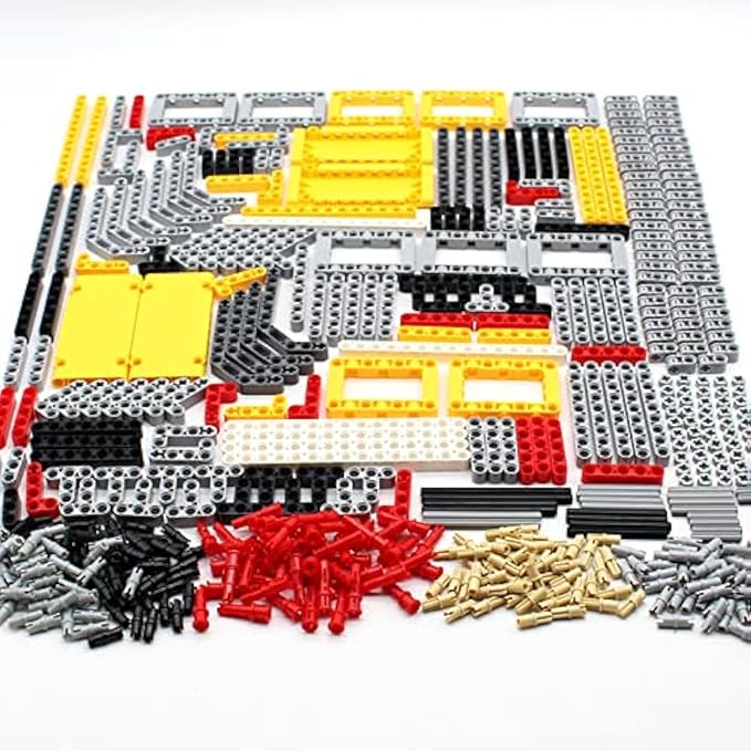 548PCS Liftarm Pins Connector Set for Technic Series Parts Compatible with Major Brand Technic Parts,DIY Assortment Pack(Liftarm,Pins,Axles,Connectors) for Technic Building Blocks Set