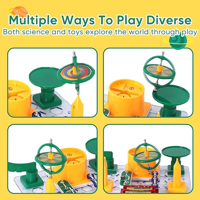 Science Kits for Kids Age 5-7,Exploration Kit Gyroscope Toys for Charged Magnetic Experiments,Science Educational Toys for Boys Girls Kids Age 8-12