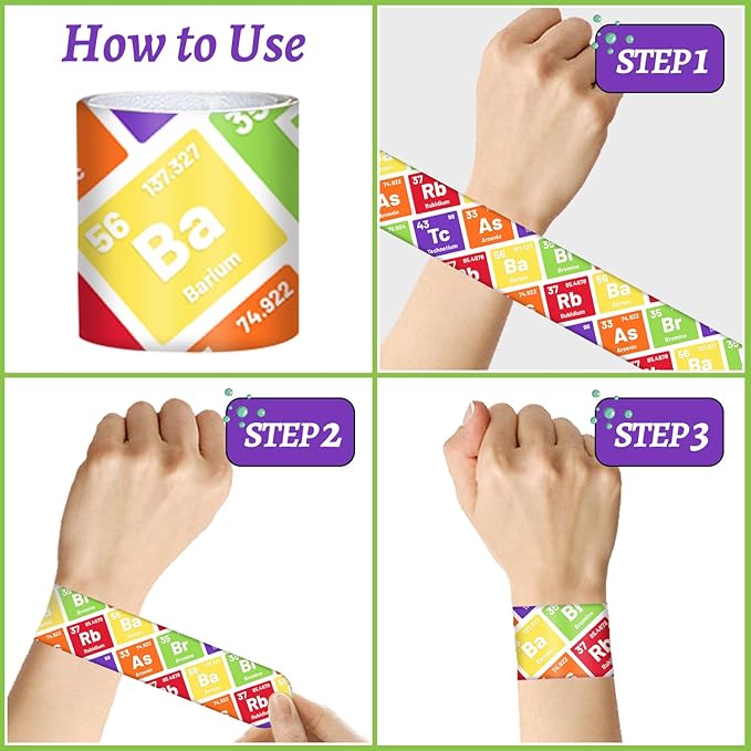 86PCS Science Party Favors Include 36PCS Science Slap Bracelets 50PCS Science Stickers Scientist Theme Stickers Snap Bracelet for Kids Science Birthday Party Supplies Decorations Classroom Rewards
