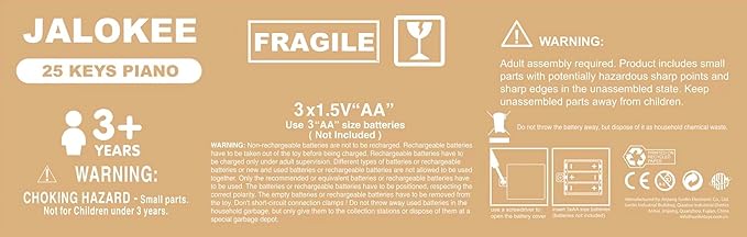 Kids Piano Keyboard, Digital Piano for Kids, Music Educational Instrument Toy, Wood Toy for 3+ Girls and Boys (Pink, 25 Keys)