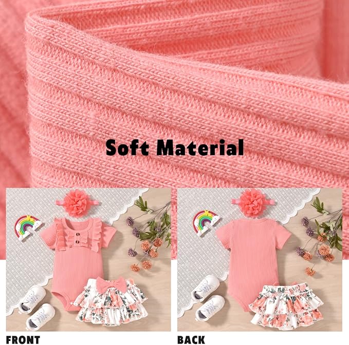 Aalizzwell Newborn Infant Baby Girls Summer Outfit